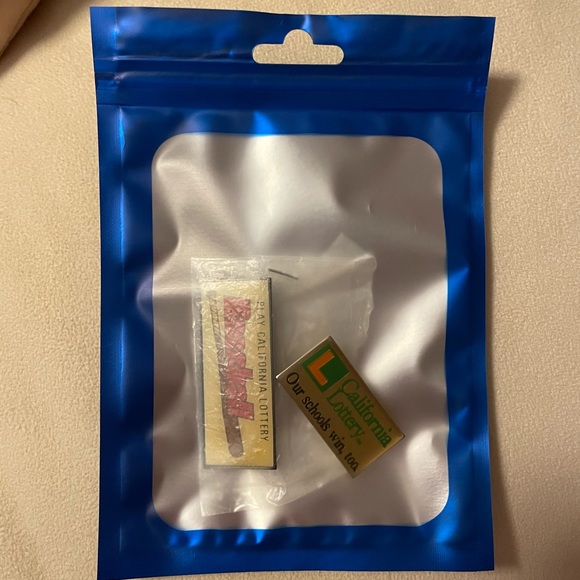 Vintage California Lottery “Lapel Pins” - Picture 4 of 5